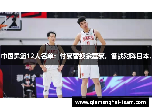中国男篮12人名单：付豪替换余嘉豪，备战对阵日本。