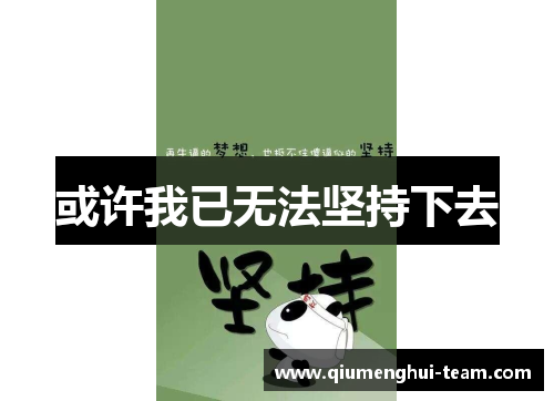 或许我已无法坚持下去